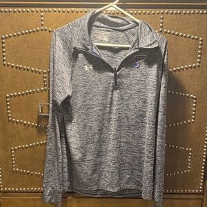 Under Armour Heathered Gray Quarter-Zip Pullover